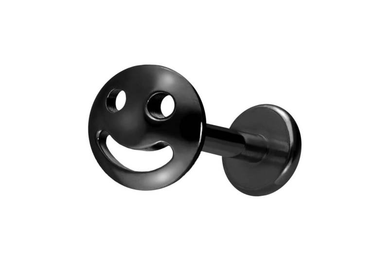 PIERCINGLINE Piercing-Set Titan Labret mit Innengewinde LACHENDES GESICHT (Labrets / 1 Stk) von PIERCINGLINE