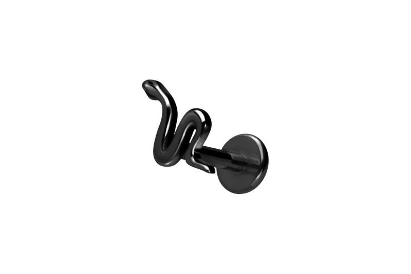 PIERCINGLINE Piercing-Set Titan Labret mit Innengewinde SCHLANGE (Labrets / 1 Stk) von PIERCINGLINE