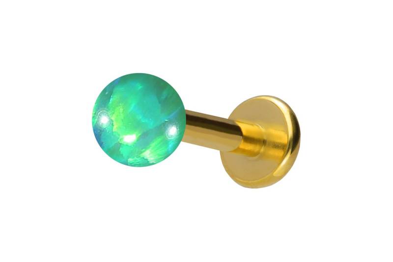 PIERCINGLINE Piercing-Set (Labrets, Titan Labret mit Innengewinde SYNTHETISCHER OPAL) von PIERCINGLINE