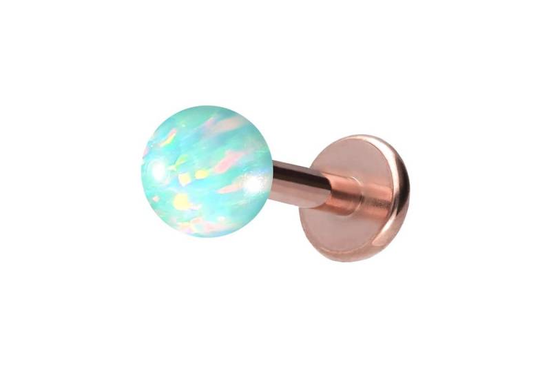 PIERCINGLINE Piercing-Set (Labrets, Titan Labret mit Innengewinde SYNTHETISCHER OPAL) von PIERCINGLINE