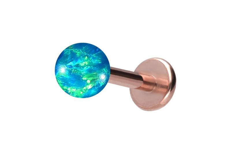 PIERCINGLINE Piercing-Set (Labrets, Titan Labret mit Innengewinde SYNTHETISCHER OPAL) von PIERCINGLINE
