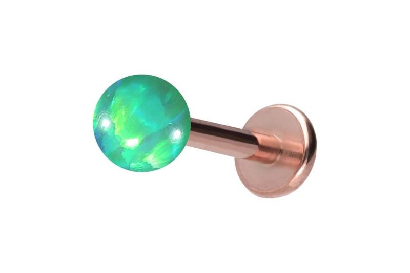 PIERCINGLINE Piercing-Set (Labrets, Titan Labret mit Innengewinde SYNTHETISCHER OPAL) von PIERCINGLINE