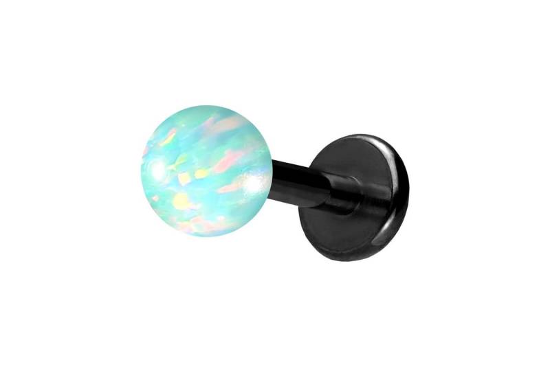 PIERCINGLINE Piercing-Set (Labrets, Titan Labret mit Innengewinde SYNTHETISCHER OPAL) von PIERCINGLINE