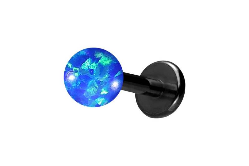 PIERCINGLINE Piercing-Set (Labrets, Titan Labret mit Innengewinde SYNTHETISCHER OPAL) von PIERCINGLINE