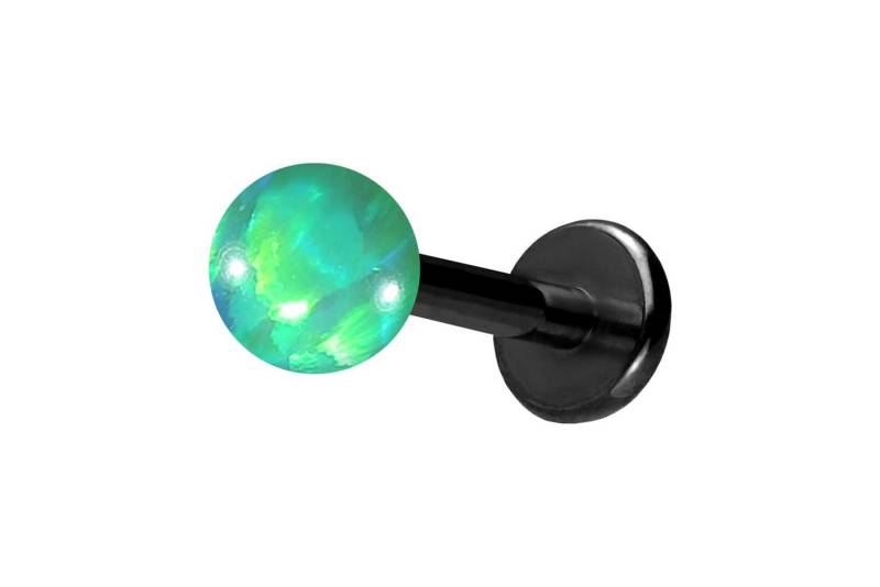 PIERCINGLINE Piercing-Set (Labrets, Titan Labret mit Innengewinde SYNTHETISCHER OPAL) von PIERCINGLINE