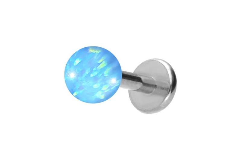 PIERCINGLINE Piercing-Set (Labrets, Titan Labret mit Innengewinde SYNTHETISCHER OPAL) von PIERCINGLINE