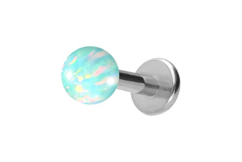 PIERCINGLINE Piercing-Set (Labrets, Titan Labret mit Innengewinde SYNTHETISCHER OPAL) von PIERCINGLINE