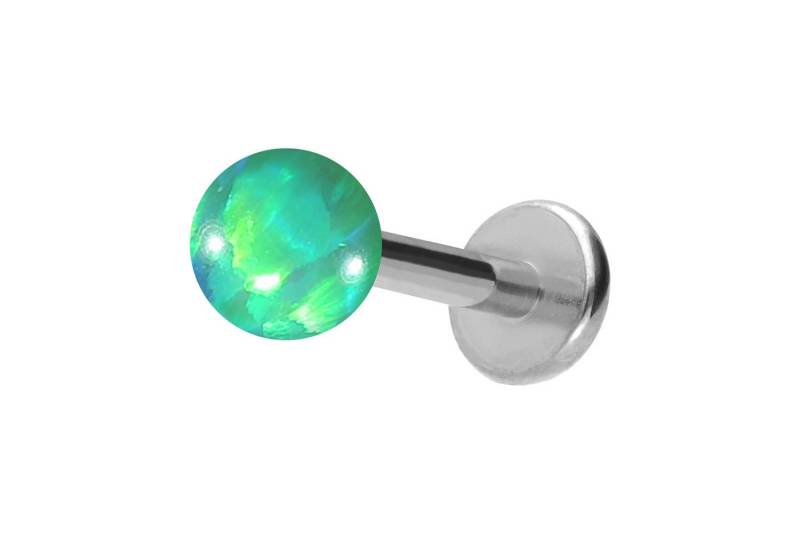 PIERCINGLINE Piercing-Set (Labrets, Titan Labret mit Innengewinde SYNTHETISCHER OPAL) von PIERCINGLINE