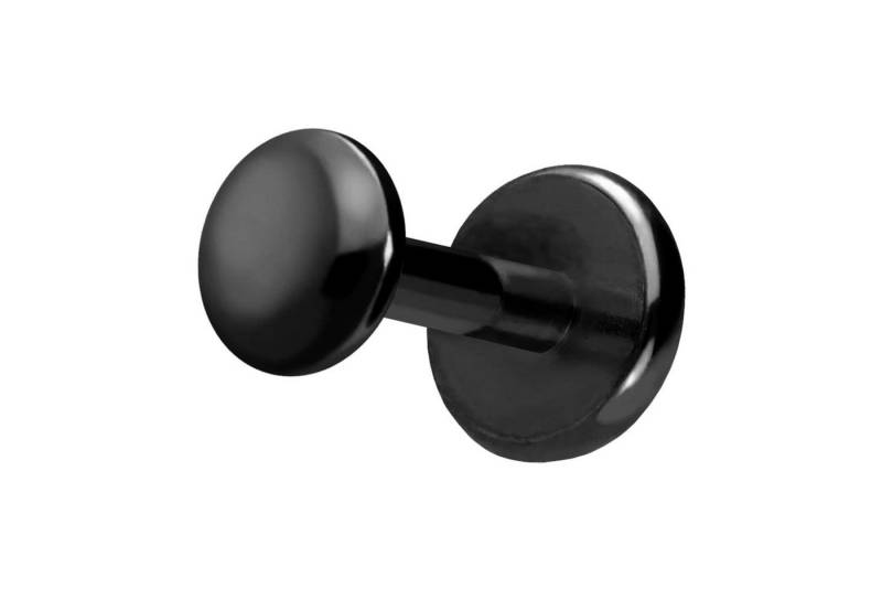 PIERCINGLINE Piercing-Set Titan Labret mit Push Fit DISC (Labrets / 1 Stk) von PIERCINGLINE