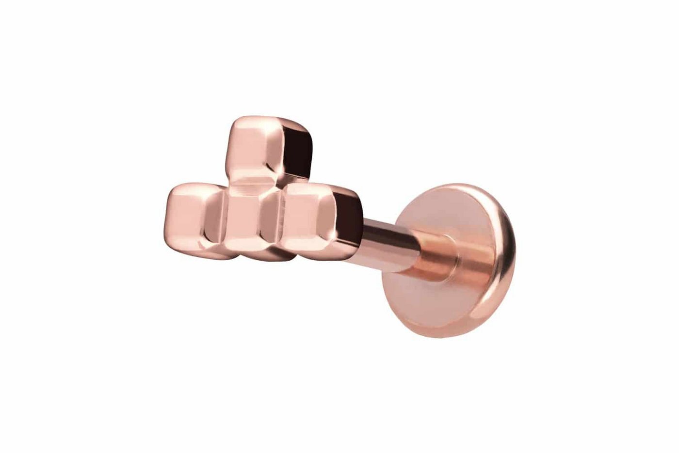 PIERCINGLINE Piercing-Set Titan Labret mit Push Fit T-FORM (Labrets / 1 Stk) von PIERCINGLINE