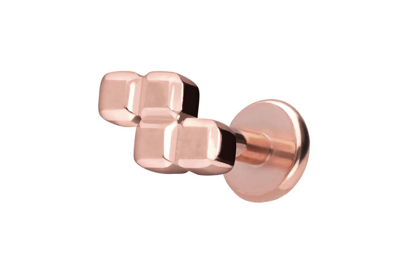PIERCINGLINE Piercing-Set Titan Labret mit Push Fit Z-FORM (Labrets / 1 Stk) von PIERCINGLINE