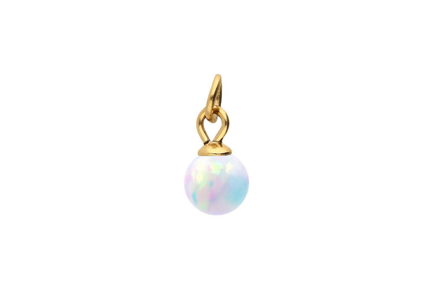 PIERCINGLINE Piercing-Set (Piercing-Anhänger, Chirurgenstahl Anhänger für Clicker SYNTHETISCHER OPAL) von PIERCINGLINE