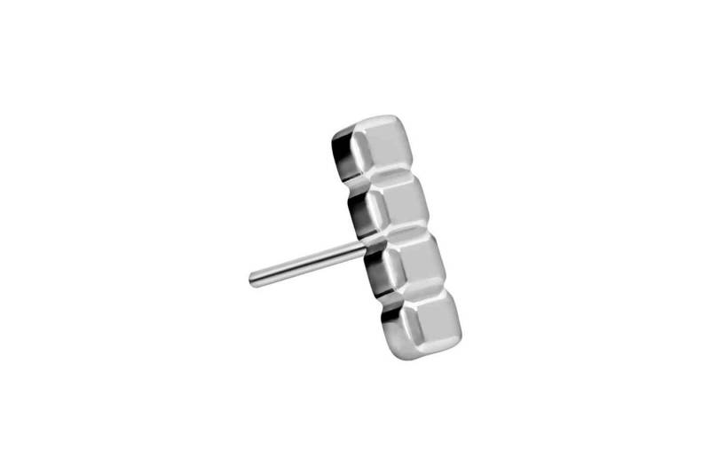 PIERCINGLINE Piercing-Set Titan Aufsatz mit Push Pin BALKEN (Push Pins / 1 Stk) von PIERCINGLINE