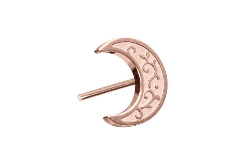 PIERCINGLINE Piercing-Set Titan Aufsatz mit Push Pin MOND (Push Pins / 1 Stk) von PIERCINGLINE