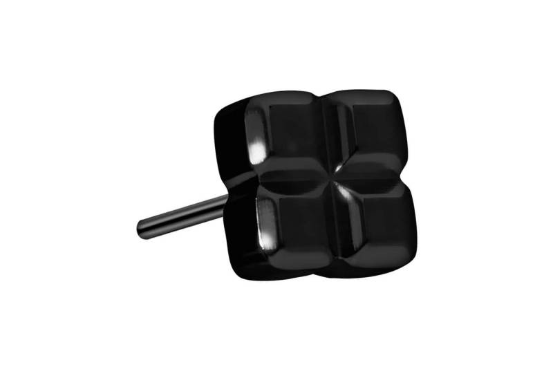PIERCINGLINE Piercing-Set Titan Aufsatz mit Push Pin QUADRAT (Push Pins, 1-tlg) von PIERCINGLINE