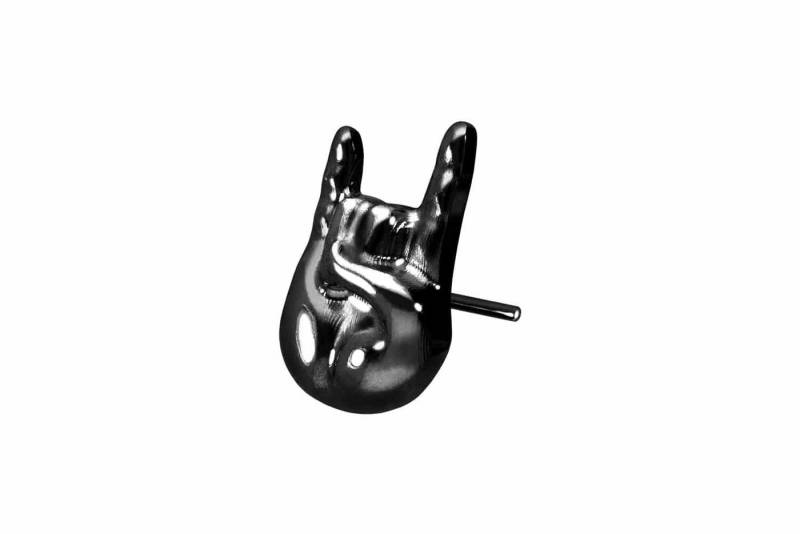 PIERCINGLINE Piercing-Set Titan Aufsatz mit Push Pin ROCK'N' ROLL (Push Pins, 1-tlg) von PIERCINGLINE