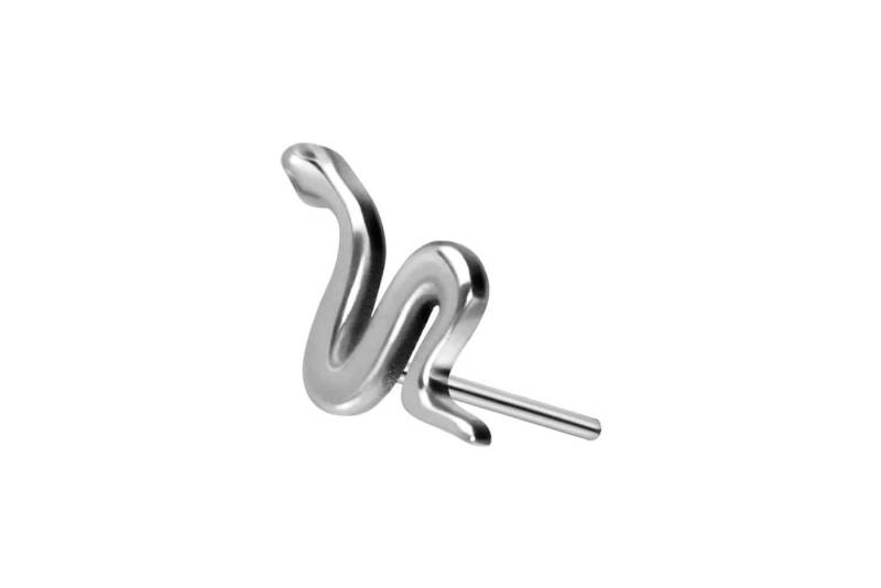 PIERCINGLINE Piercing-Set Titan Aufsatz mit Push Pin SCHLANGE (Push Pins, 1-tlg) von PIERCINGLINE