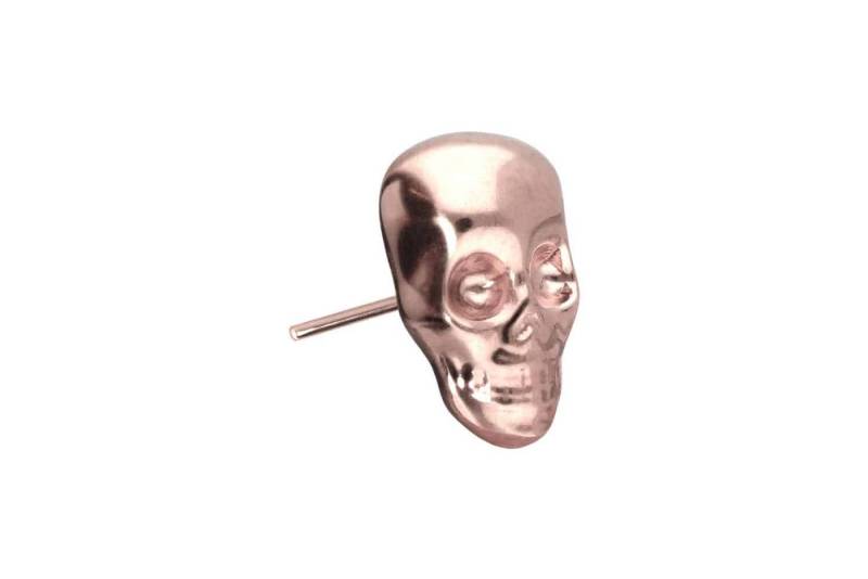 PIERCINGLINE Piercing-Set Titan Aufsatz mit Push Pin TOTENKOPF (Push Pins / 1 Stk) von PIERCINGLINE