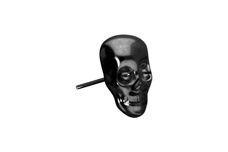 PIERCINGLINE Piercing-Set Titan Aufsatz mit Push Pin TOTENKOPF (Push Pins / 1 Stk) von PIERCINGLINE
