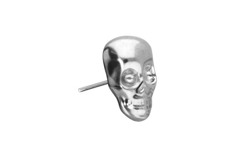 PIERCINGLINE Piercing-Set Titan Aufsatz mit Push Pin TOTENKOPF (Push Pins / 1 Stk) von PIERCINGLINE