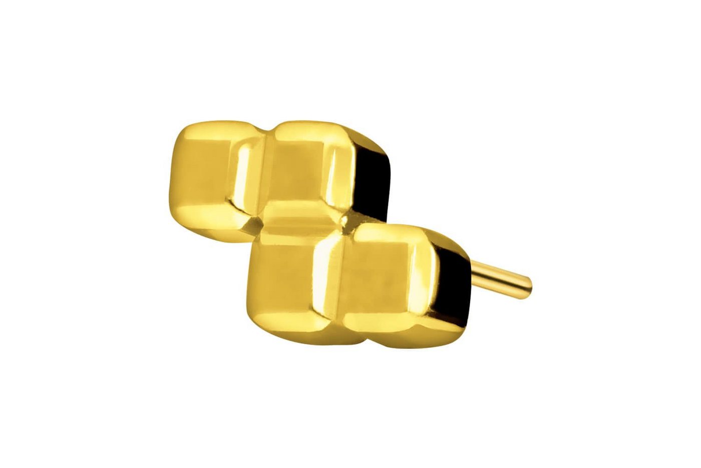 PIERCINGLINE Piercing-Set Titan Aufsatz mit Push Pin Z-FORM (Push Pins / 1 Stk) von PIERCINGLINE
