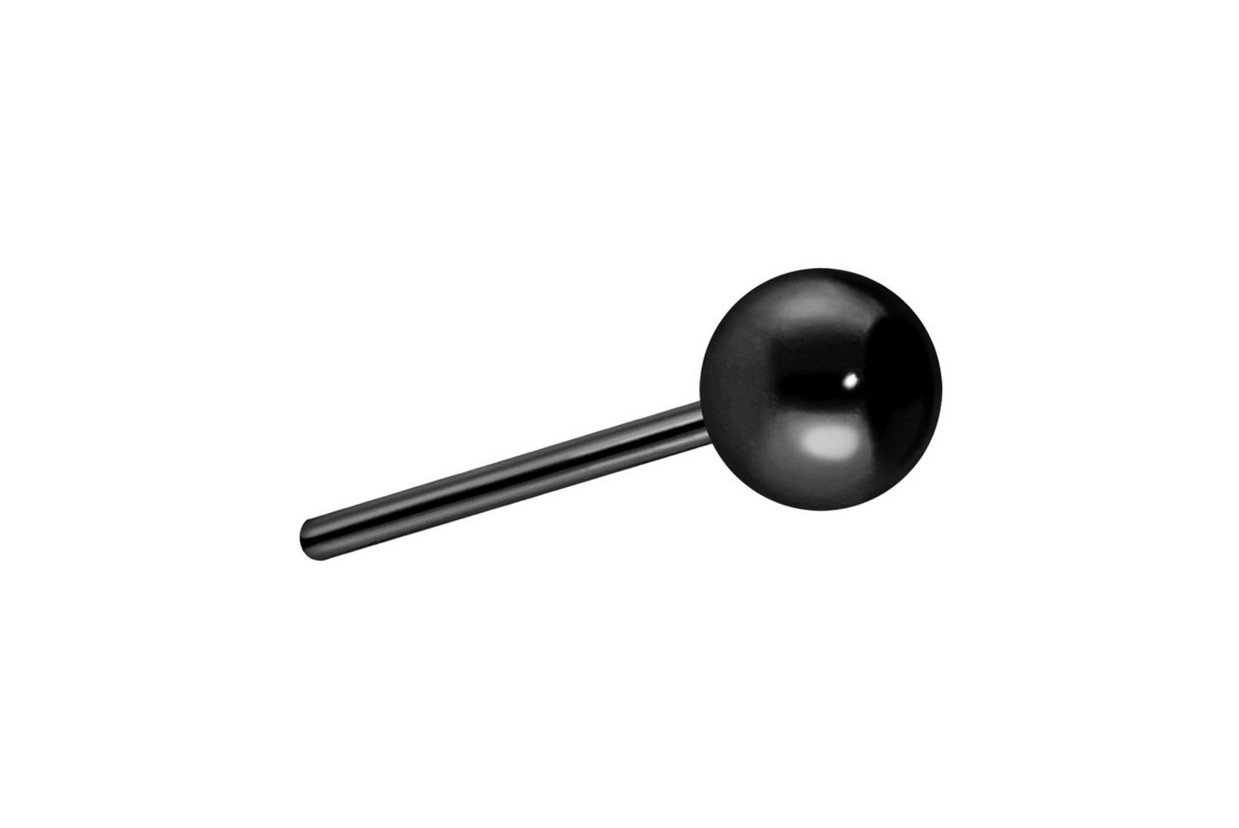 PIERCINGLINE Piercing-Set Titan Kugel mit Push Pin (Push Pins / 1 Stk) von PIERCINGLINE