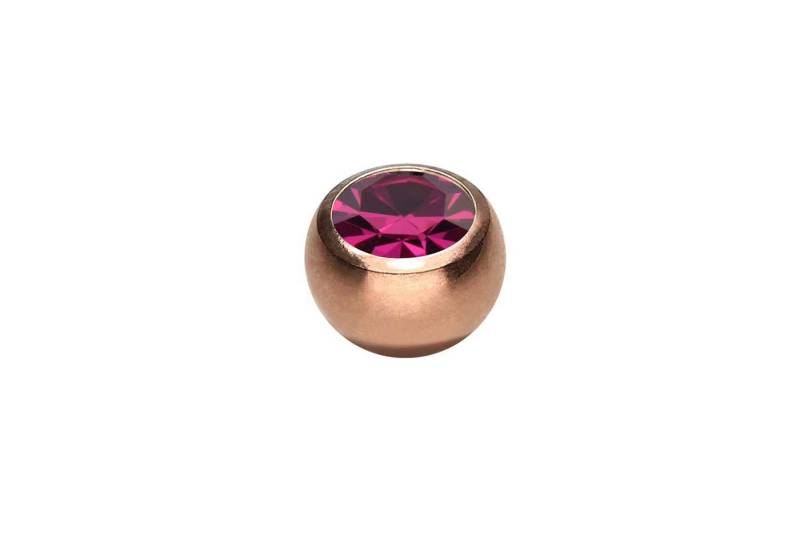 PIERCINGLINE Piercing-Set (Schraub-Aufsätze, Chirurgenstahl Schraubkugel KRISTALL) von PIERCINGLINE