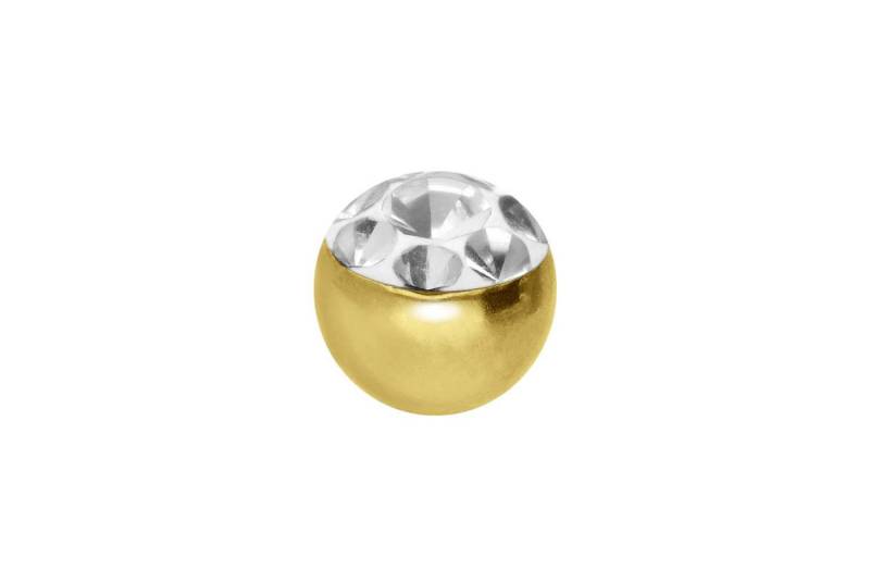 PIERCINGLINE Piercing-Set Chirurgenstahl Schraubkugel MULTIKRISTALLE (Schraub-Aufsätze, 1-tlg) von PIERCINGLINE