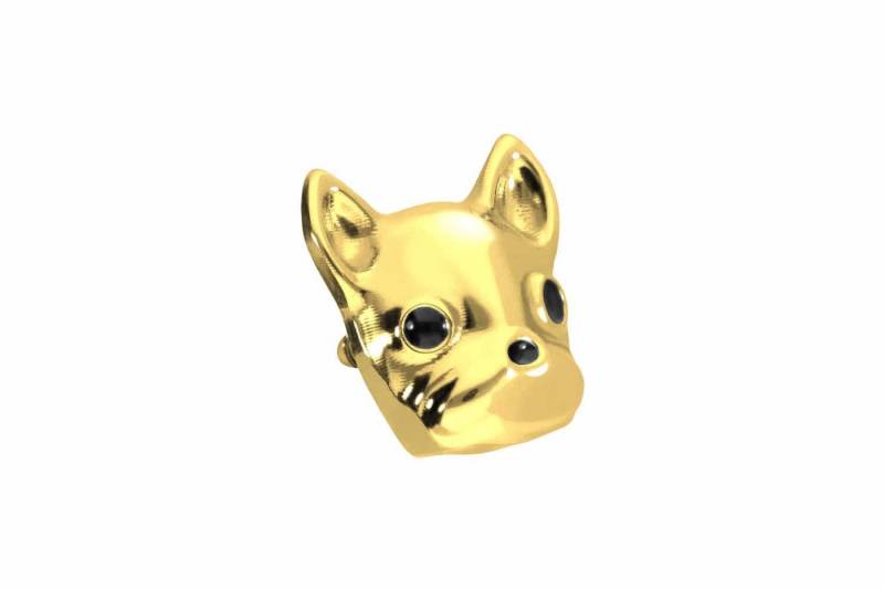 PIERCINGLINE Piercing-Set Titan Schraubaufsatz mit Außengewinde BULLDOGGE (Schraub-Aufsätze, 1-tlg) von PIERCINGLINE