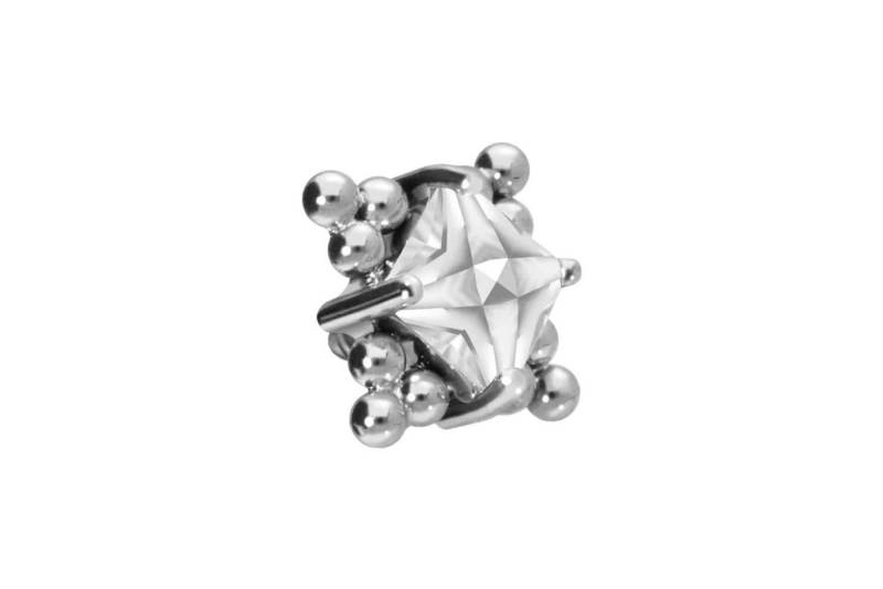 PIERCINGLINE Piercing-Set Titan Schraubaufsatz mit Außengewinde KRISTALL + KUGELDREIECKE (Schraub-Aufsätze, 1-tlg) von PIERCINGLINE