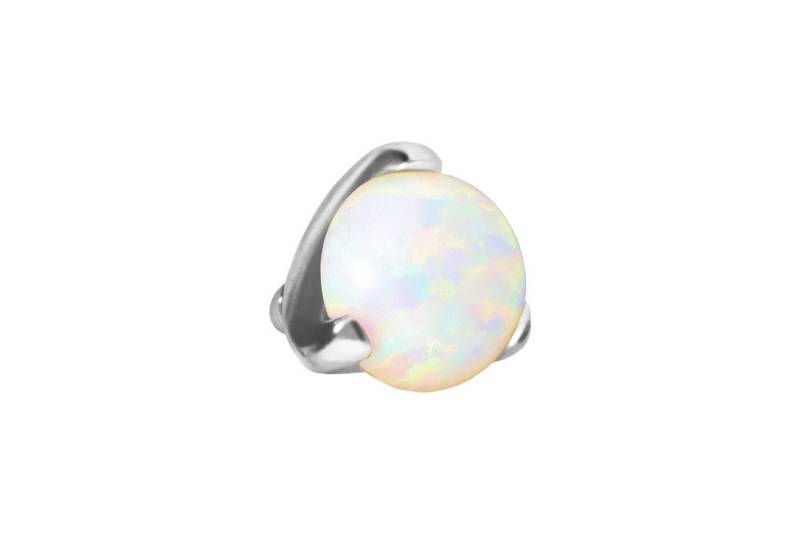 PIERCINGLINE Piercing-Set Titan Schraubaufsatz mit Außengewinde SYNTHETISCHER OPAL (Schraub-Aufsätze, 1-tlg) von PIERCINGLINE