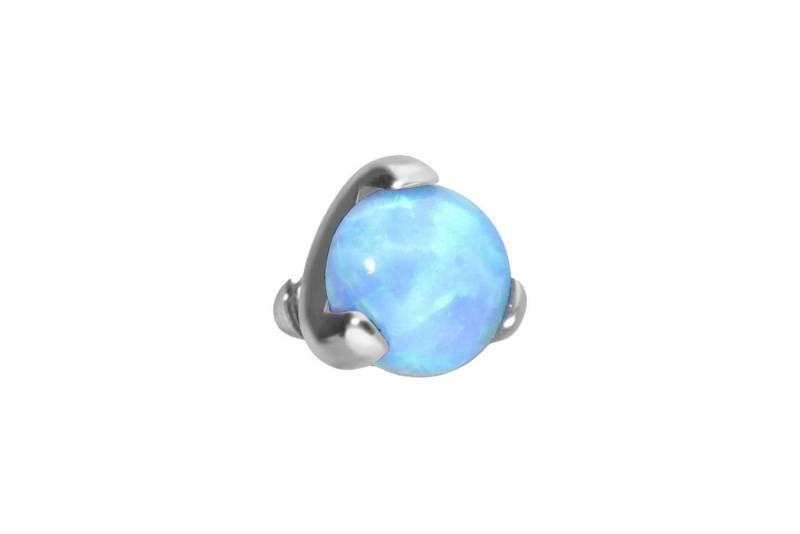 PIERCINGLINE Piercing-Set Titan Schraubaufsatz mit Außengewinde SYNTHETISCHER OPAL (Schraub-Aufsätze, 1-tlg) von PIERCINGLINE