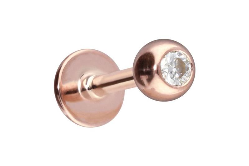 PIERCINGLINE Piercing-Set 14/18 Karat Gold Labret MOISSANIT (Labrets, 1-tlg) von PIERCINGLINE