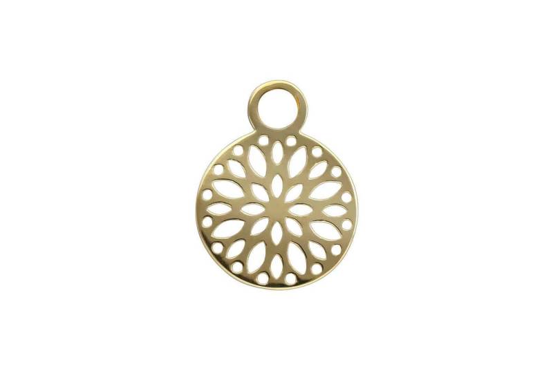 PIERCINGLINE Piercing-Set 14 Karat Gold Anhänger für Clicker MANDALA (Piercing-Anhänger, 1-tlg) von PIERCINGLINE