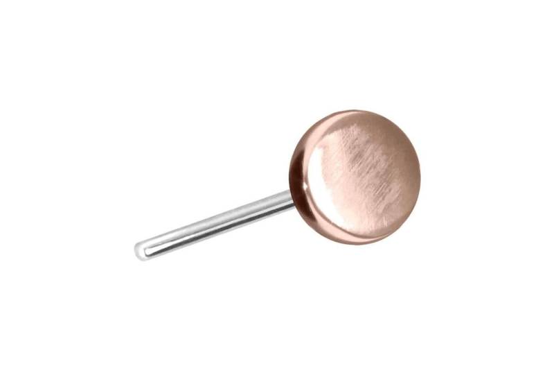 PIERCINGLINE Piercing-Set 14 Karat Gold Aufsatz mit Titan Push Pin DISC (Push Pins / 1 Stk) von PIERCINGLINE