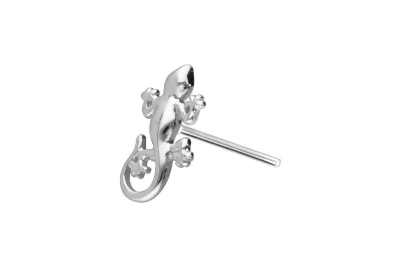 PIERCINGLINE Piercing-Set 14 Karat Gold Aufsatz mit Titan Push Pin GECKO (Push Pins / 1 Stk) von PIERCINGLINE