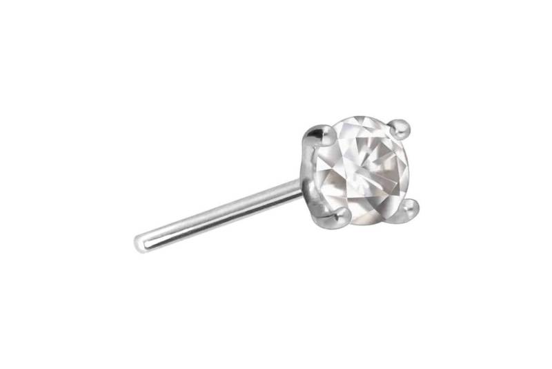 PIERCINGLINE Piercing-Set 14 Karat Gold Aufsatz mit Titan Push Pin MOISSANIT (Push Pins, 1-tlg) von PIERCINGLINE