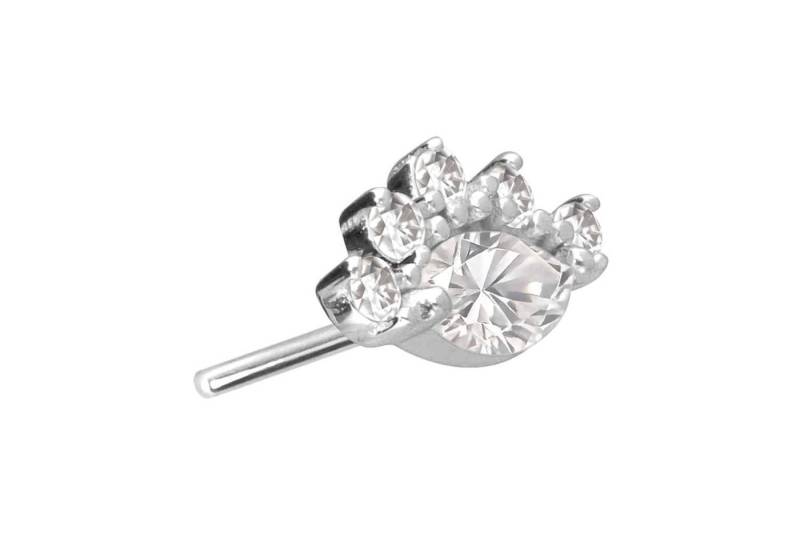 PIERCINGLINE Piercing-Set 14 Karat Gold Aufsatz mit Titan Push Pin MOISSANITE (Push Pins, 1-tlg) von PIERCINGLINE