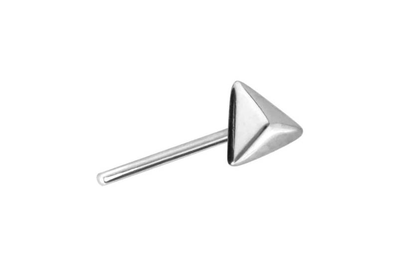 PIERCINGLINE Piercing-Set 14 Karat Gold Aufsatz mit Titan Push Pin PYRAMIDE (Push Pins / 1 Stk) von PIERCINGLINE
