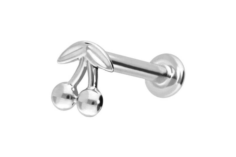 PIERCINGLINE Piercing-Set 14 Karat Gold Labret mit Innengewinde KIRSCHEN (Labrets, 1-tlg) von PIERCINGLINE
