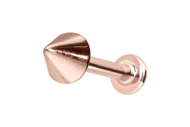 PIERCINGLINE Piercing-Set 14 Karat Gold Labret mit Push Fit SPITZE (Labrets, 1-tlg) von PIERCINGLINE