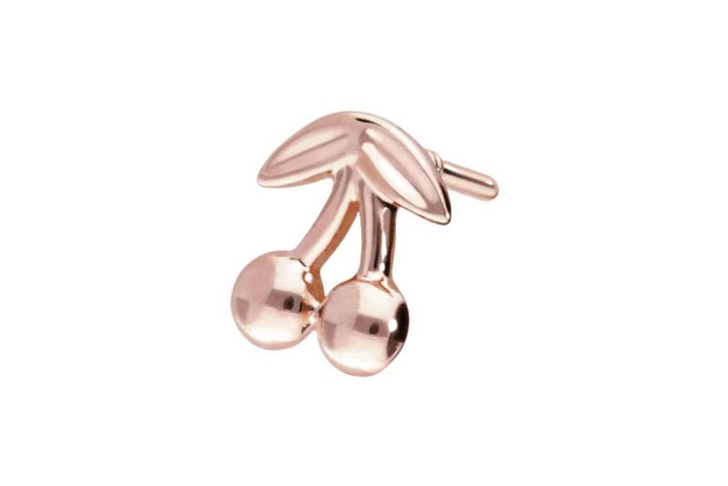 PIERCINGLINE Piercing-Set 14 Karat Gold Schraubaufsatz mit Außengewinde KIRSCHEN (Schraub-Aufsätze) von PIERCINGLINE