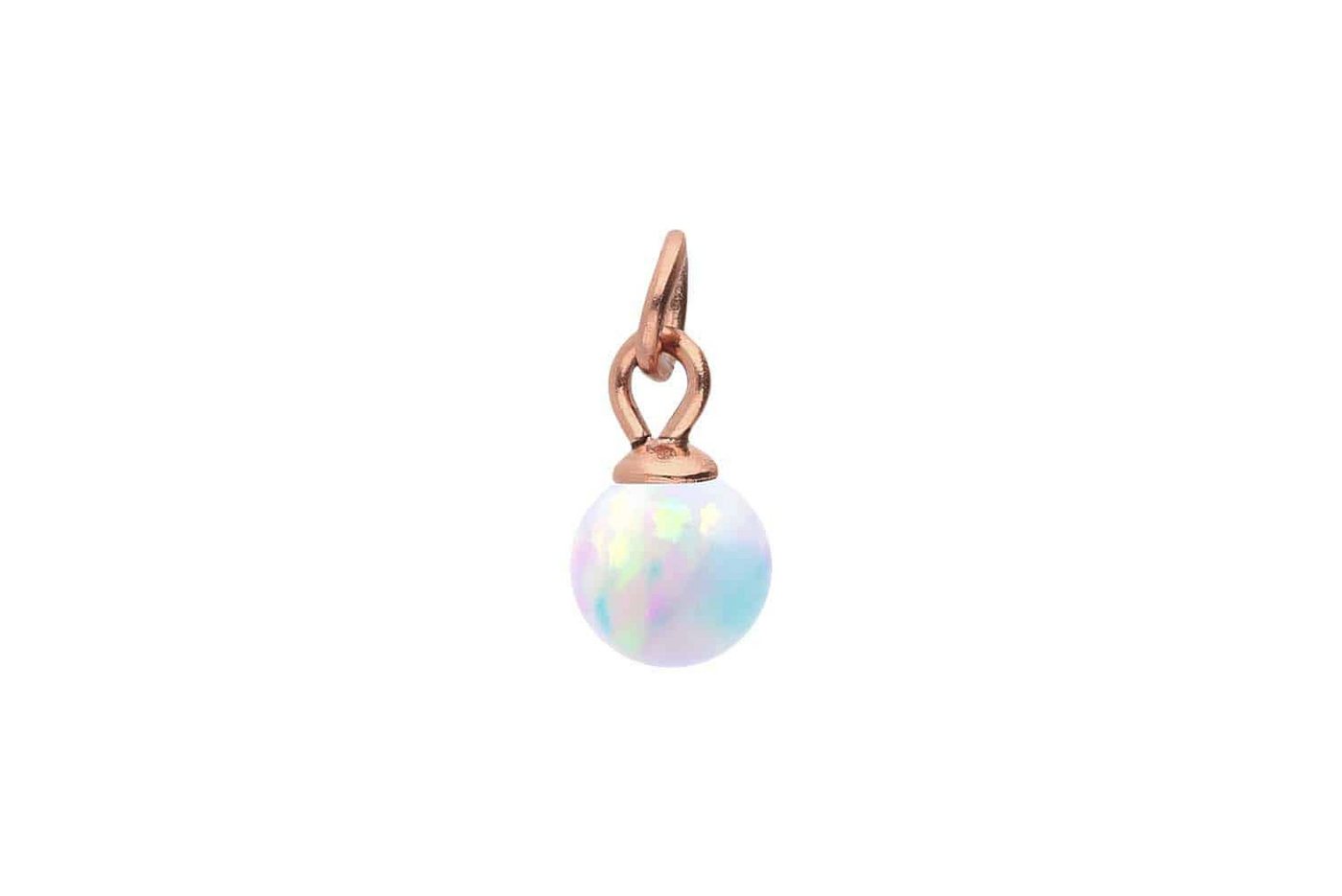 PIERCINGLINE Piercing-Set Chirurgenstahl Anhänger für Clicker SYNTHETISCHER OPAL (Piercing-Anhänger / 1 Stk) von PIERCINGLINE