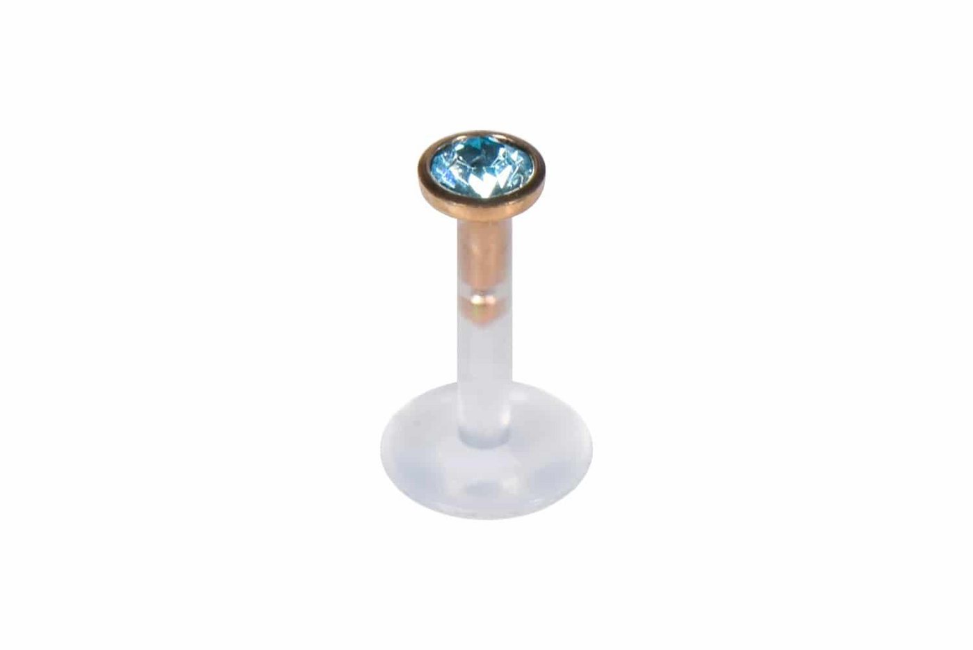 PIERCINGLINE Piercing-Set PMFK Labret mit Plug-in-System - Chirurgenstahl-Aufsatz mit Kristall (Labrets / 1 Stk) von PIERCINGLINE