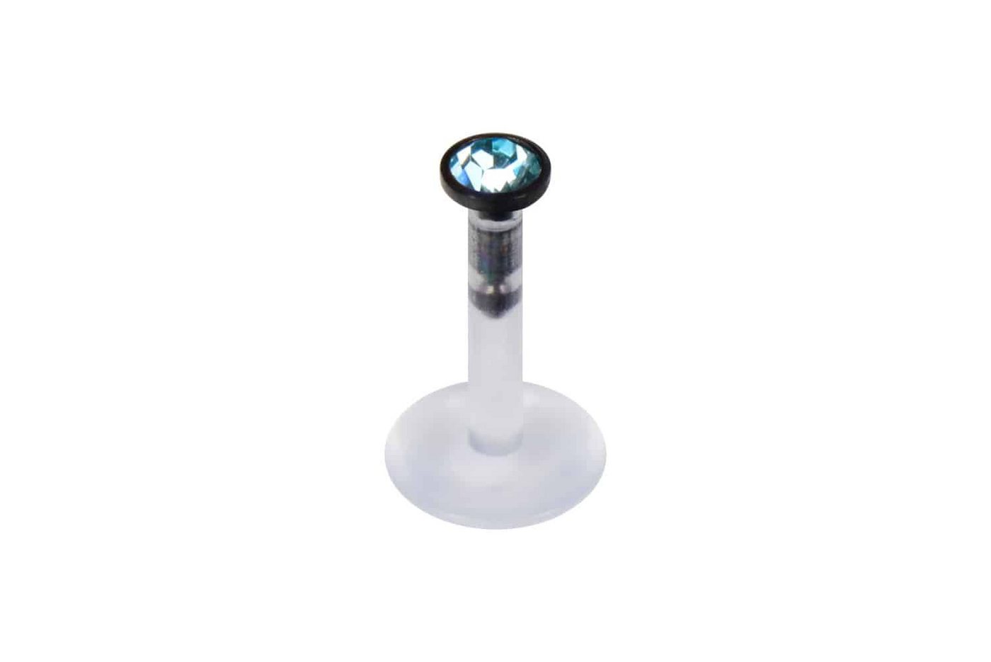 PIERCINGLINE Piercing-Set PMFK Labret mit Plug-in-System - Chirurgenstahl-Aufsatz mit Kristall (Labrets / 1 Stk) von PIERCINGLINE