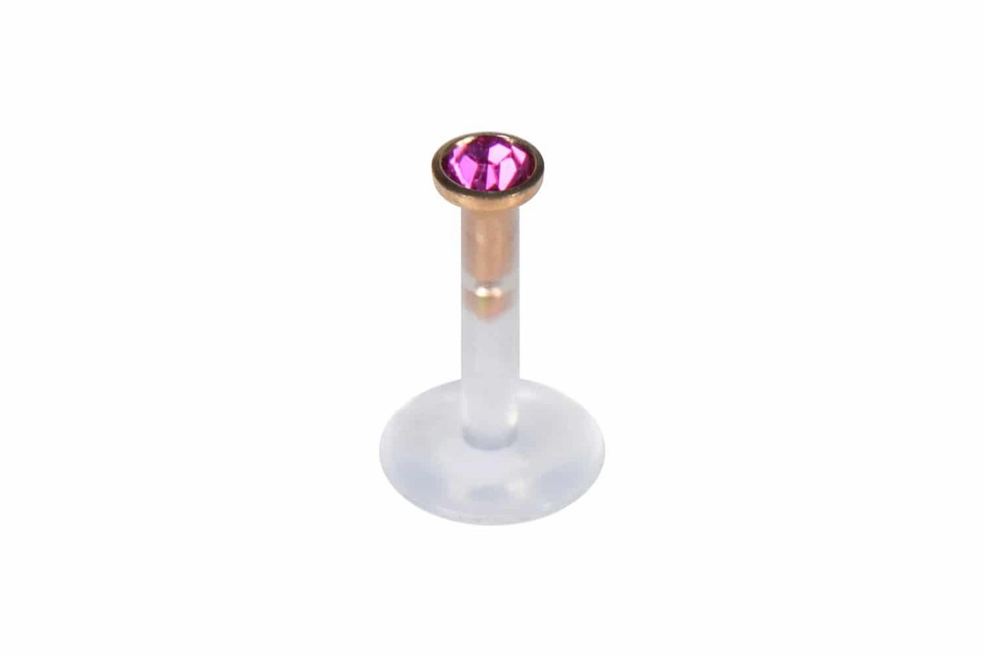 PIERCINGLINE Piercing-Set PMFK Labret mit Plug-in-System - Chirurgenstahl-Aufsatz mit Kristall (Labrets / 1 Stk) von PIERCINGLINE