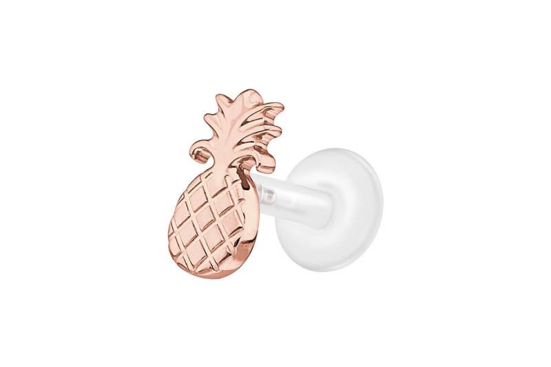 PIERCINGLINE Piercing-Set PTFE Labret mit Innengewinde + Titan-Aufsatz ANANAS (Labrets, 1-tlg) von PIERCINGLINE