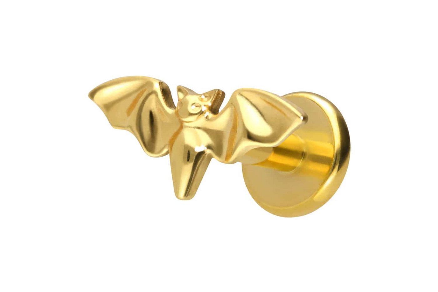 PIERCINGLINE Piercing-Set Titan Labret mit Innengewinde FLEDERMAUS (Labrets, 1-tlg) von PIERCINGLINE