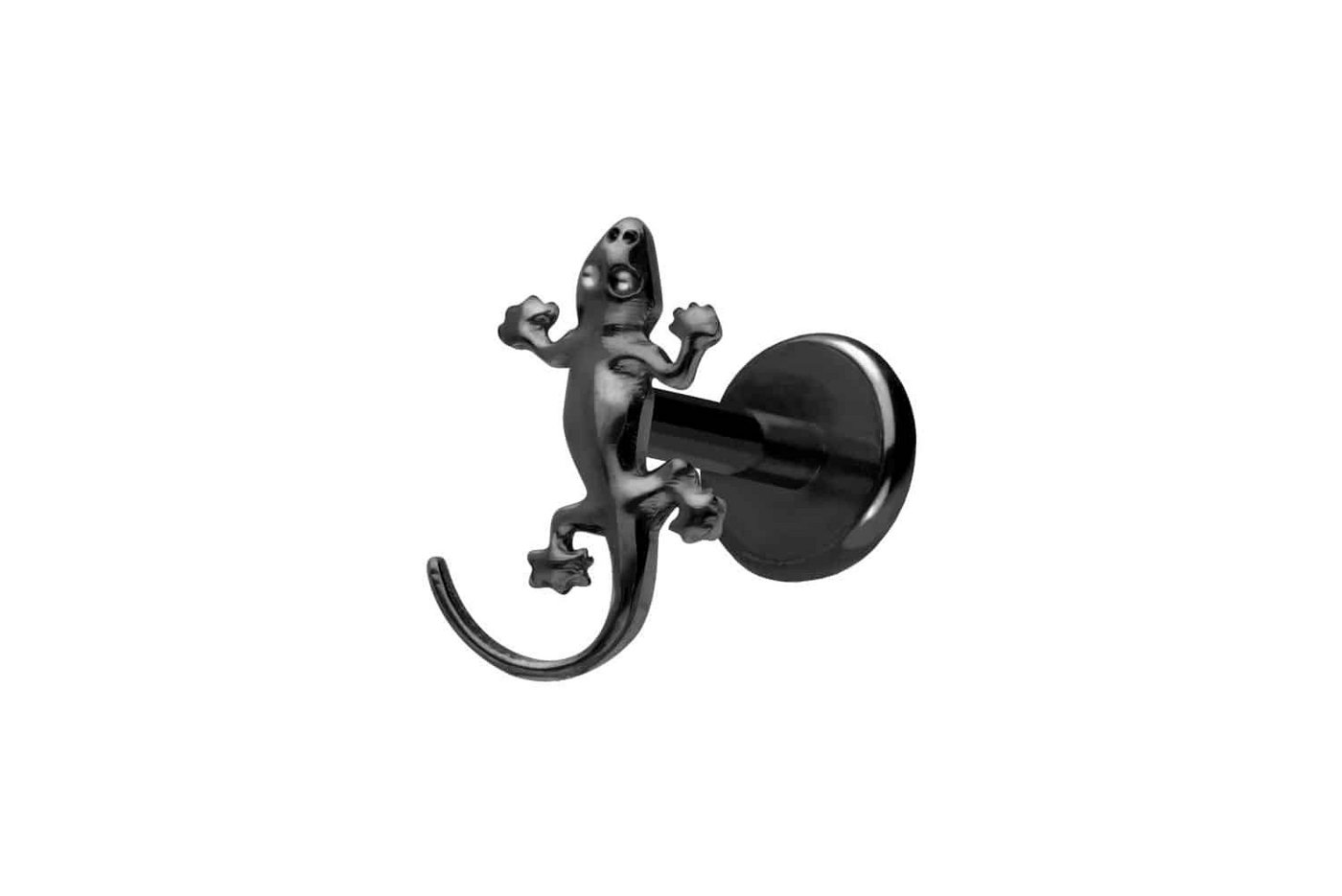 PIERCINGLINE Piercing-Set Titan Labret mit Push Fit GECKO (Labrets, 1-tlg) von PIERCINGLINE