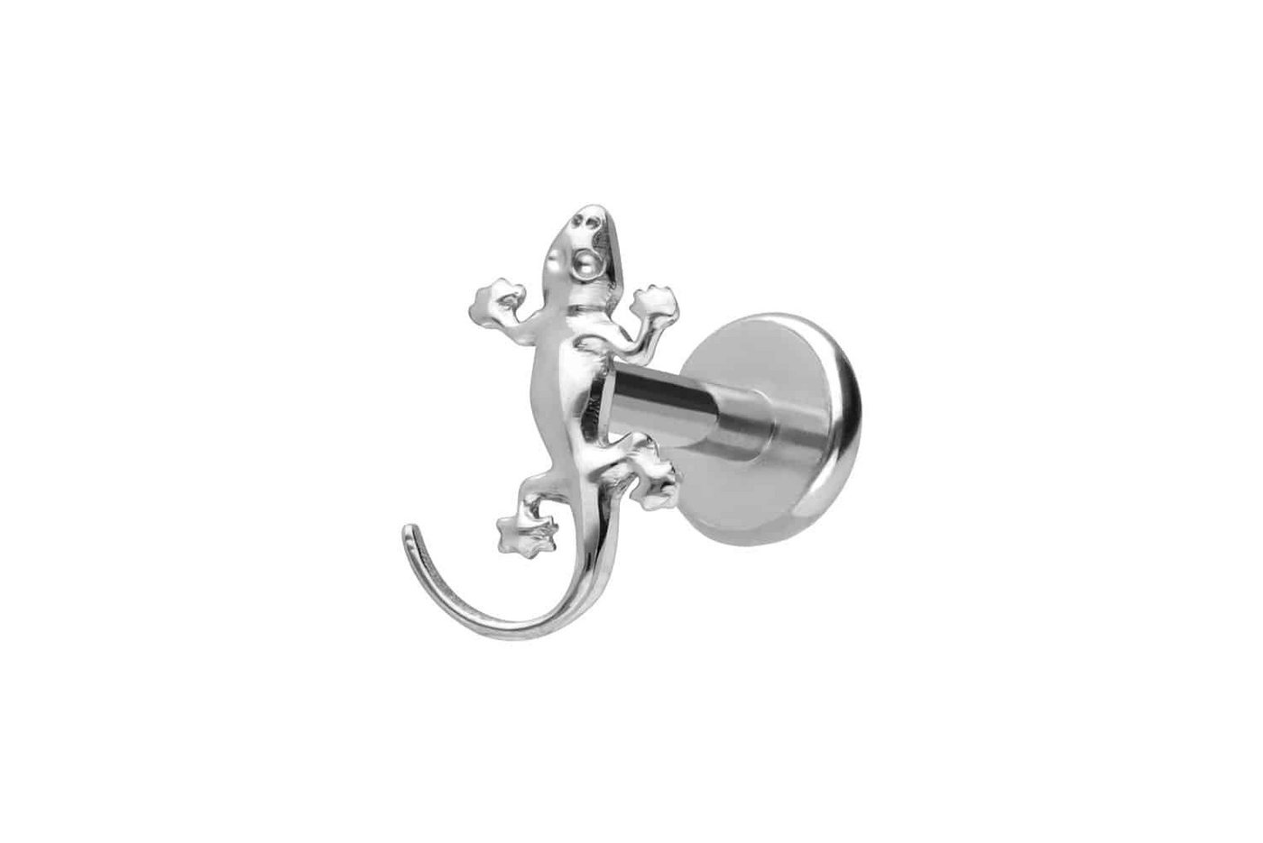 PIERCINGLINE Piercing-Set Titan Labret mit Push Fit GECKO (Labrets, 1-tlg) von PIERCINGLINE